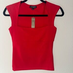 J. Crew Vibrant Red Tank Top